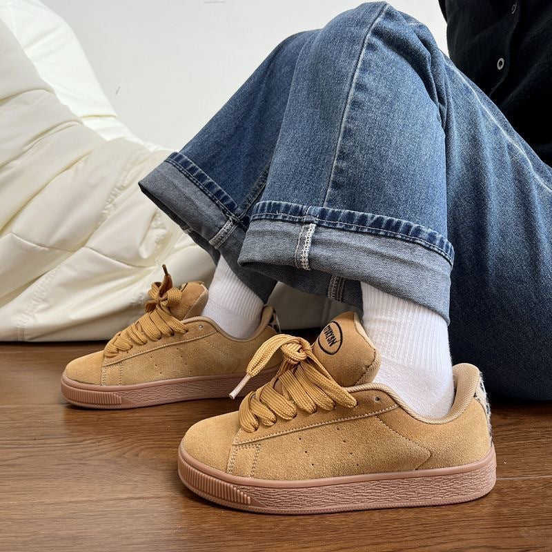 Damen Sneaker mit weichem Nubukleder und gepolsterter Innensohle Drune