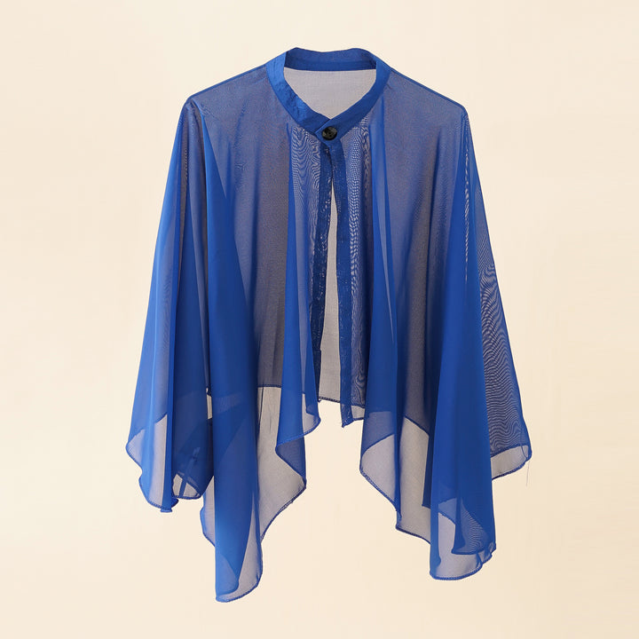 Damen Luftiger Chiffon-Kimono mit weit ausgestellten Ärmeln Drune