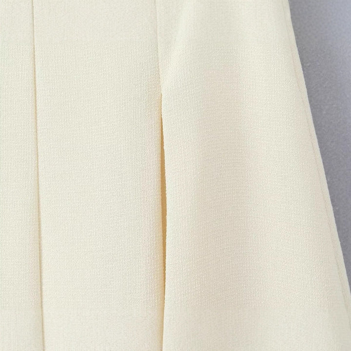 Damen eleganter Midirock mit feinem Strukturmuster Drune