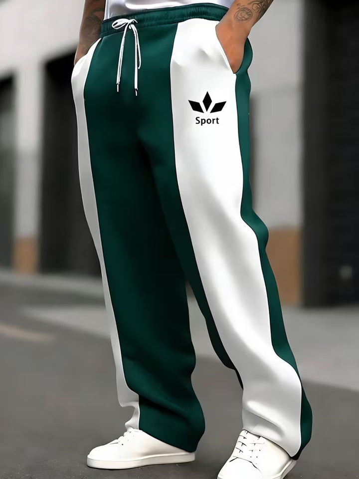 Herren Sportliche Jogginghose mit seitlichen Streifen Drune