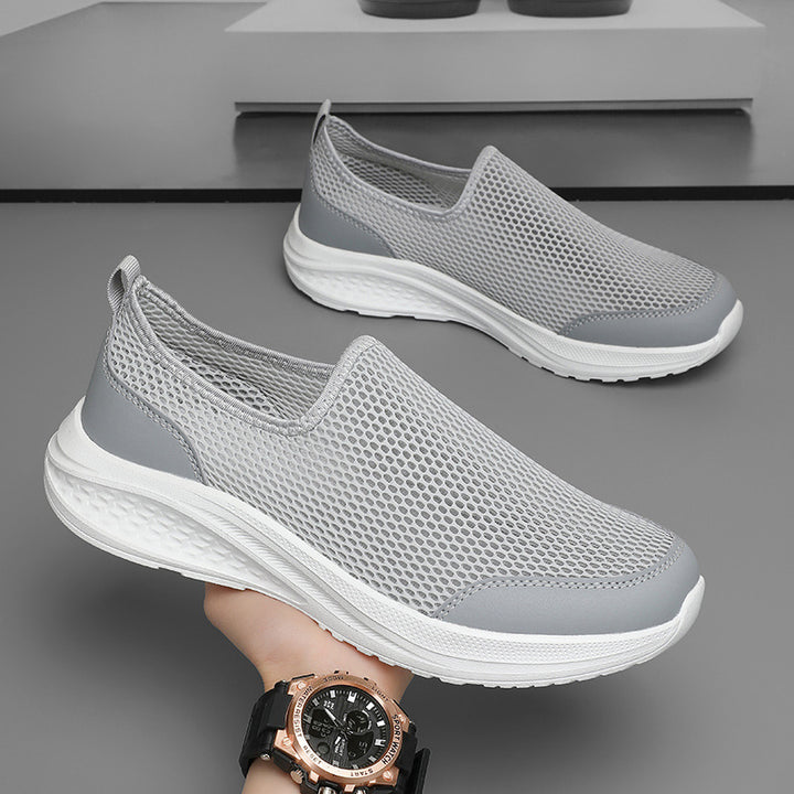 Unisex nan leichter Schlupf-Sneaker mit dreidimensionaler Netzstruktur, ergonomischer Dämpfung und Fersenlasche Drune