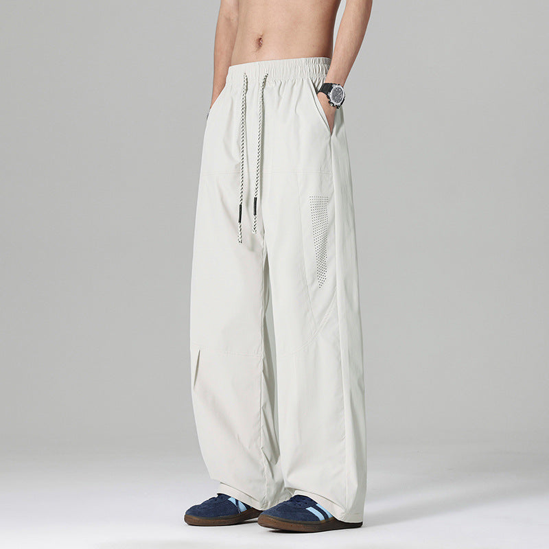 Herren Sportliche Weitgeschnittene Freizeit-Hose
