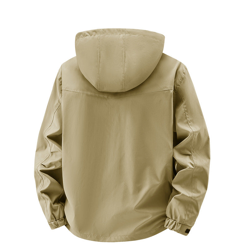 Herren Technische Wetterjacke mit abnehmbarer Kapuze Drune