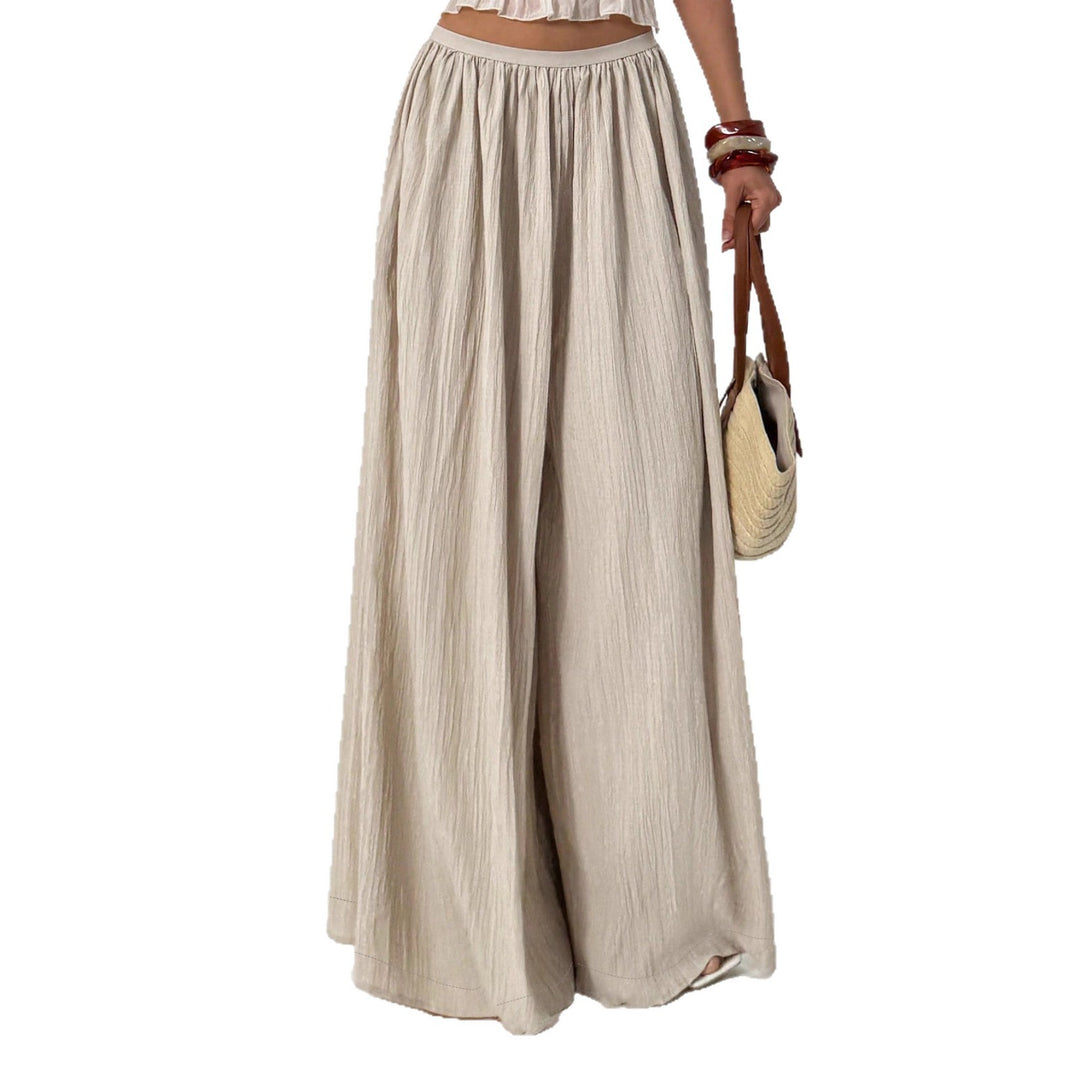 Damen Weite plissierte Sommerhose Drune