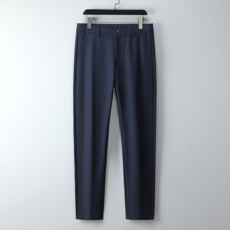 Herren Schmal geschnittene Anzughose aus Stretchtwill mit geradem Bein Drune