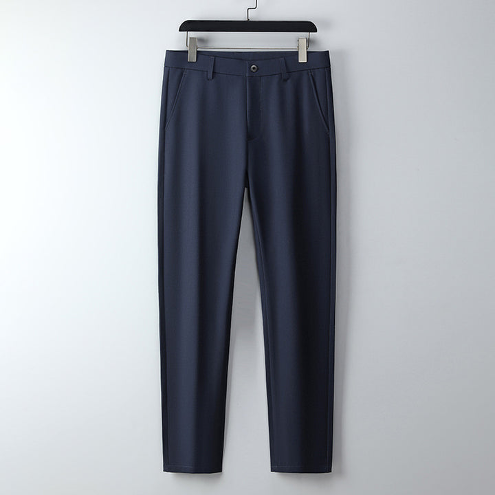 Herren Schmal geschnittene Anzughose aus Stretchtwill mit geradem Bein Drune