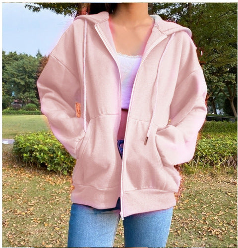 Damen bequeme Kapuzenjacke mit praktischen Taschen und lässigem Schnitt Drune