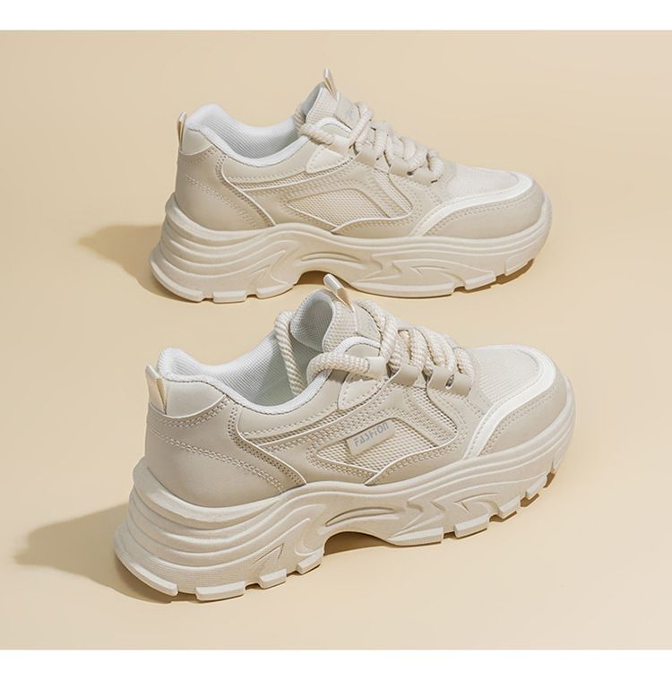 Damen Chunky Sneakers mit dämpfender Sohle und atmungsaktiver Obermaterialstruktur Drune