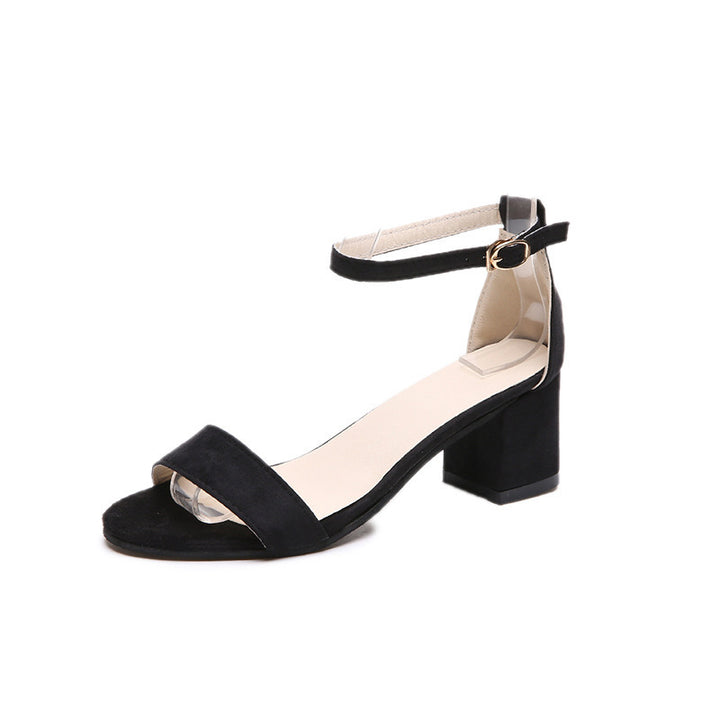 Damen Sandalen mit verstellbarem Riemen und komfortablem Blockabsatz Drune