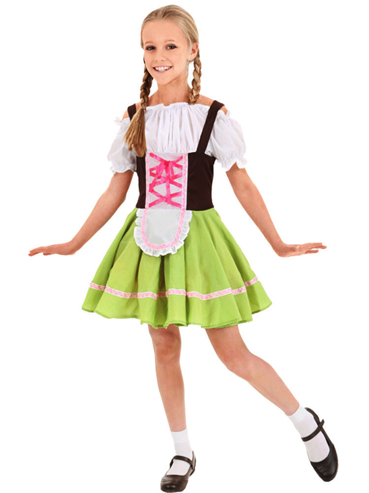 Jungen Trachtenkostüm mit langer Bluse und Hosenträger Drune