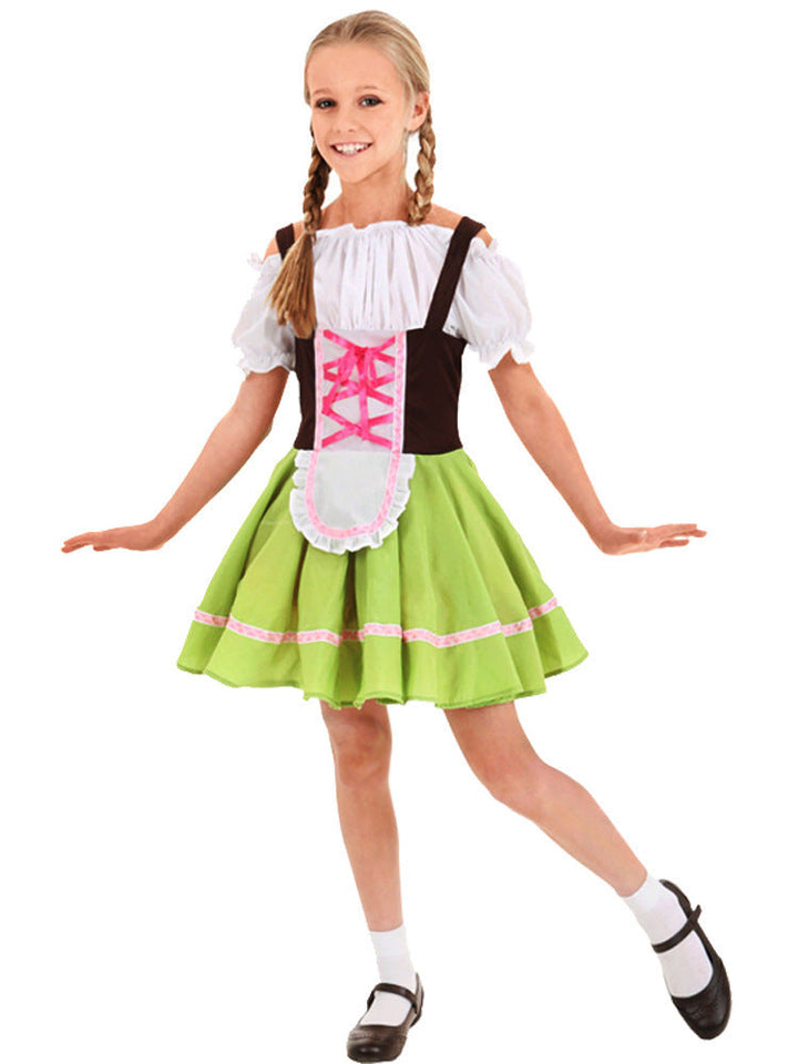 Jungen Trachtenkostüm mit langer Bluse und Hosenträger Drune