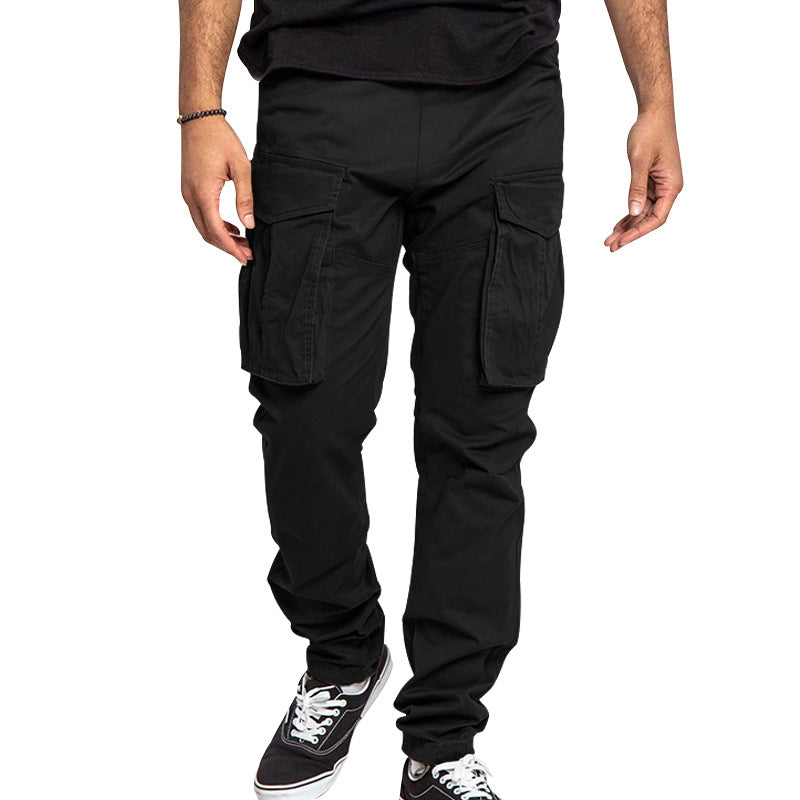 Herren nan utilitarische Cargohose mit extra großen Klappentaschen, schmal zulaufendem Bein und verstärkten Nähten Drune