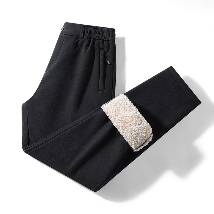 Herren Komfort-Freizeithose mit Teddyfleece-Innenlage und verdeckten Taschen Drune