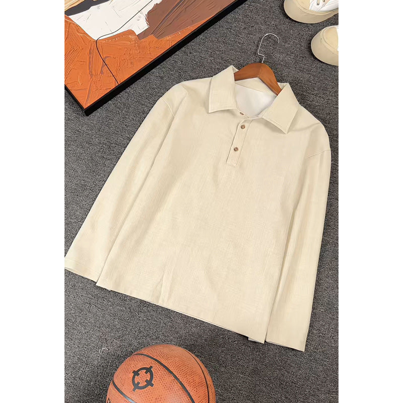 Damen Modisches Langarm-Polohemd Drune