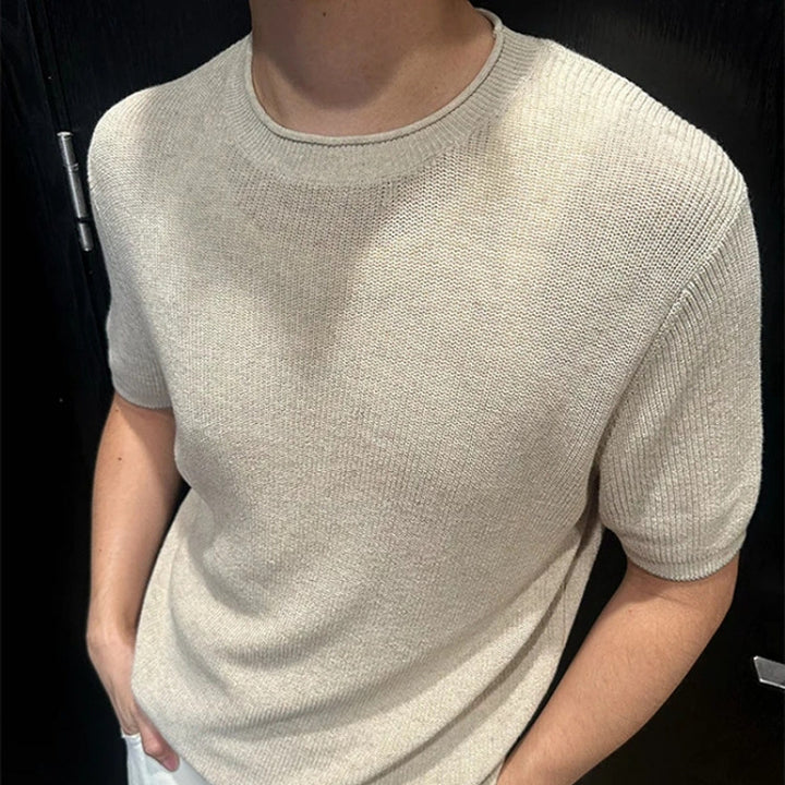 Herren Kurzarm Strickoberteil Drune