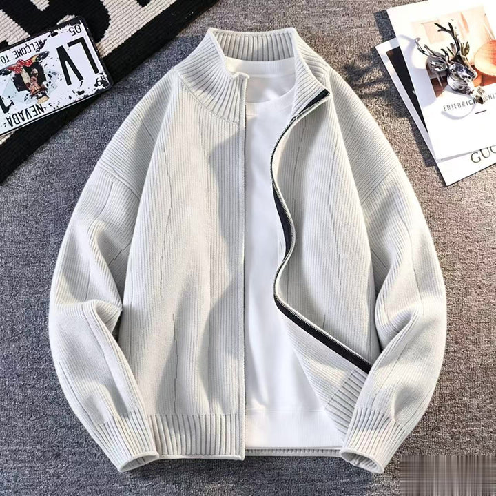 Herren Lässiger Windbreaker mit hochgeschlossenem Reißverschluss Drune