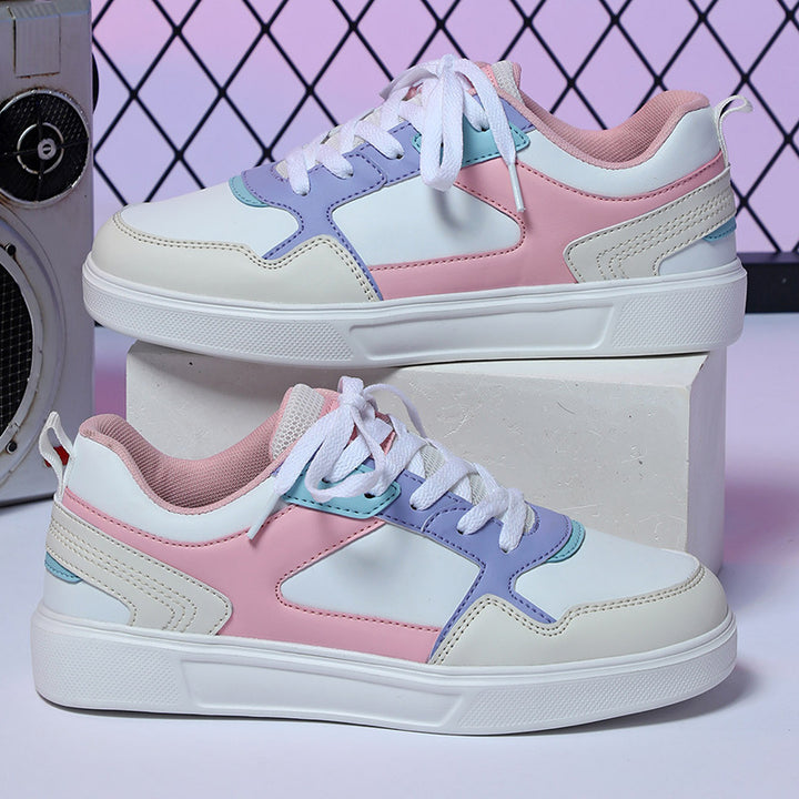 Drune | Pastellfarbene Colorblock-Sneaker mit Chunky-Sohle für Frauen