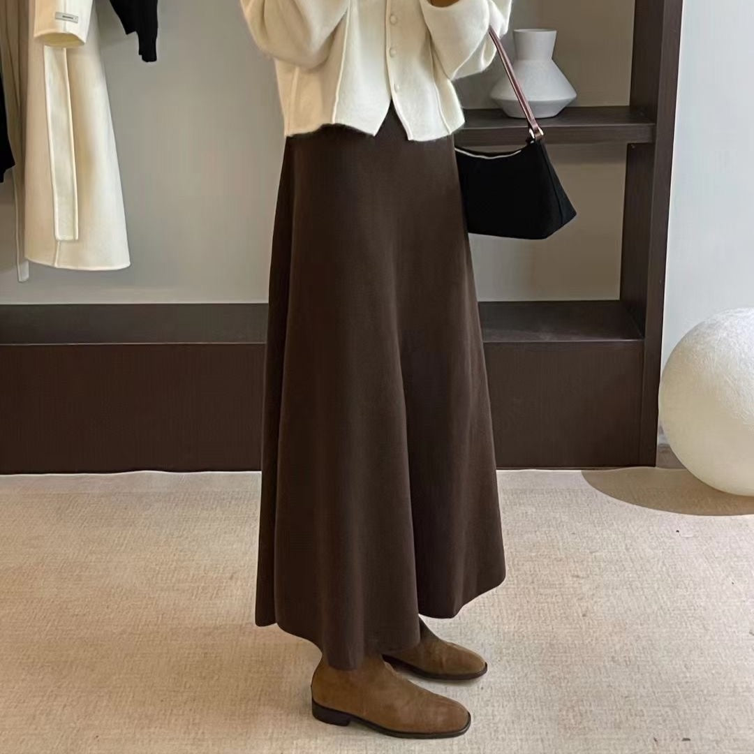 Damen Eleganter Maxirock mit fließendem Schnitt Drune