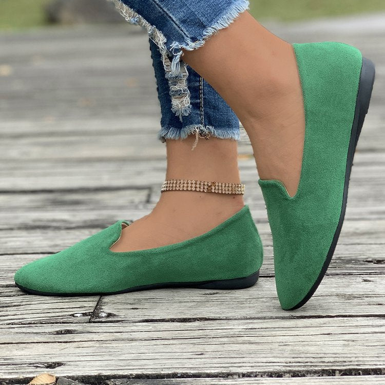 Damen Mokassins mit eleganter Schnittform aus hochwertigem Wildleder Drune