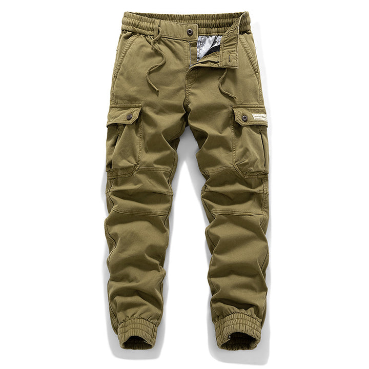 Herren Tactical-Cargo-Jogger mit Stretch-Einsatz, Tunnelzugbund und aufgesetzten Klapptaschen Drune