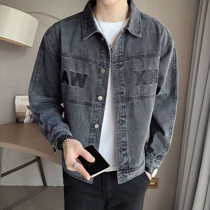Herren Modische Denimjacke Drune