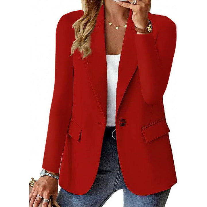 Damen Moderner Tailored Blazer mit elegante Knopfdetails Drune