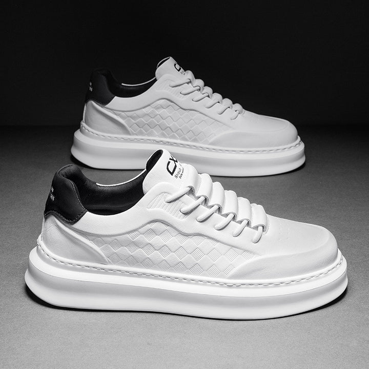 Herren Voluminöse Low-Top Plateau-Sneaker mit geprägter Wabenstruktur Drune