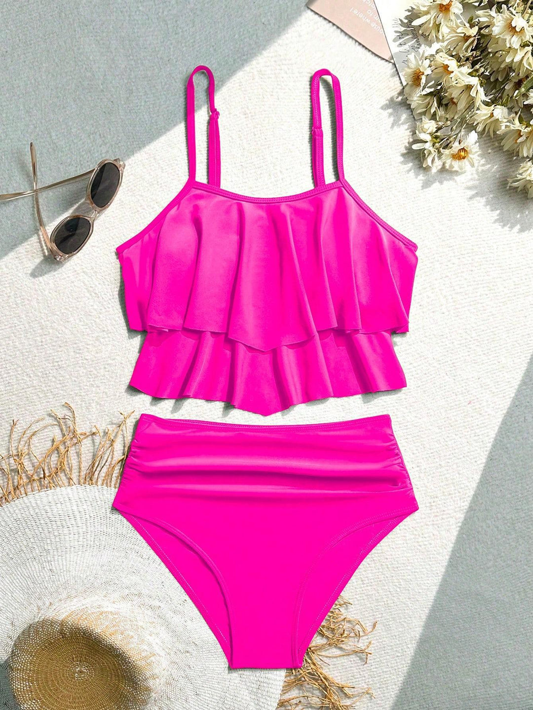 Damen Bikini-Set mit voluminösem Rüschendesign Drune