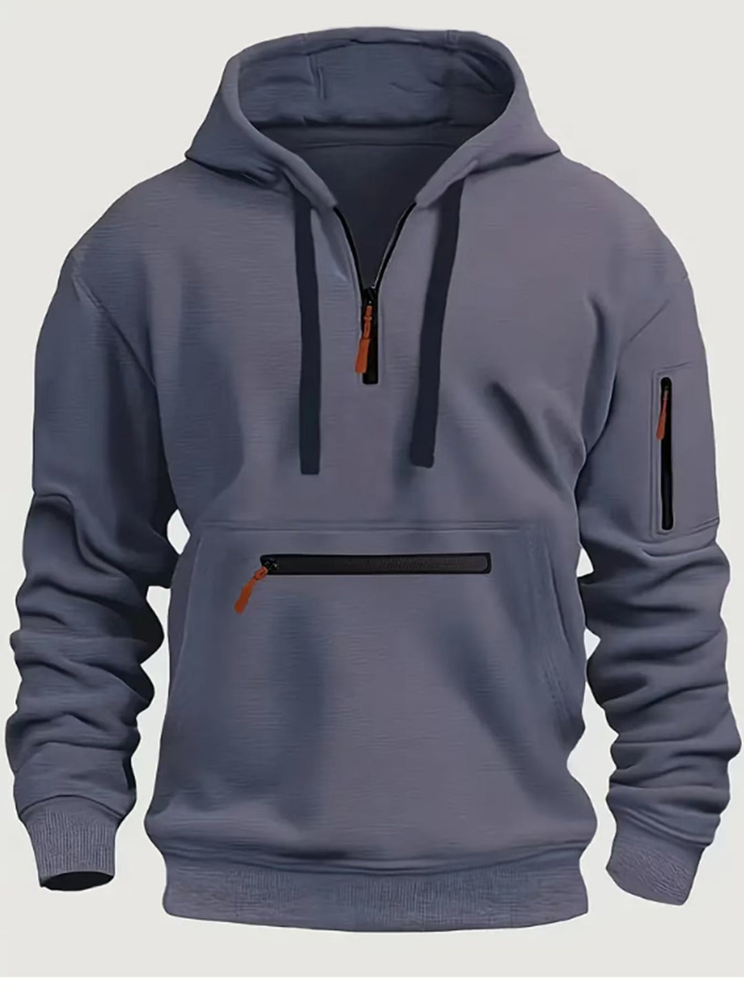 Herren Funktioneller Kapuzenpullover mit praktischem Reißverschluss Drune