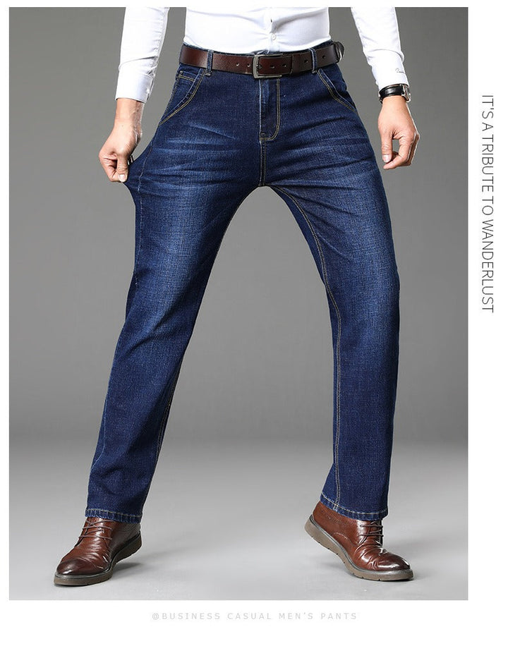 Herren klassische Jeans im lässigen Business-Stil mit besonders bequemer Passform Drune