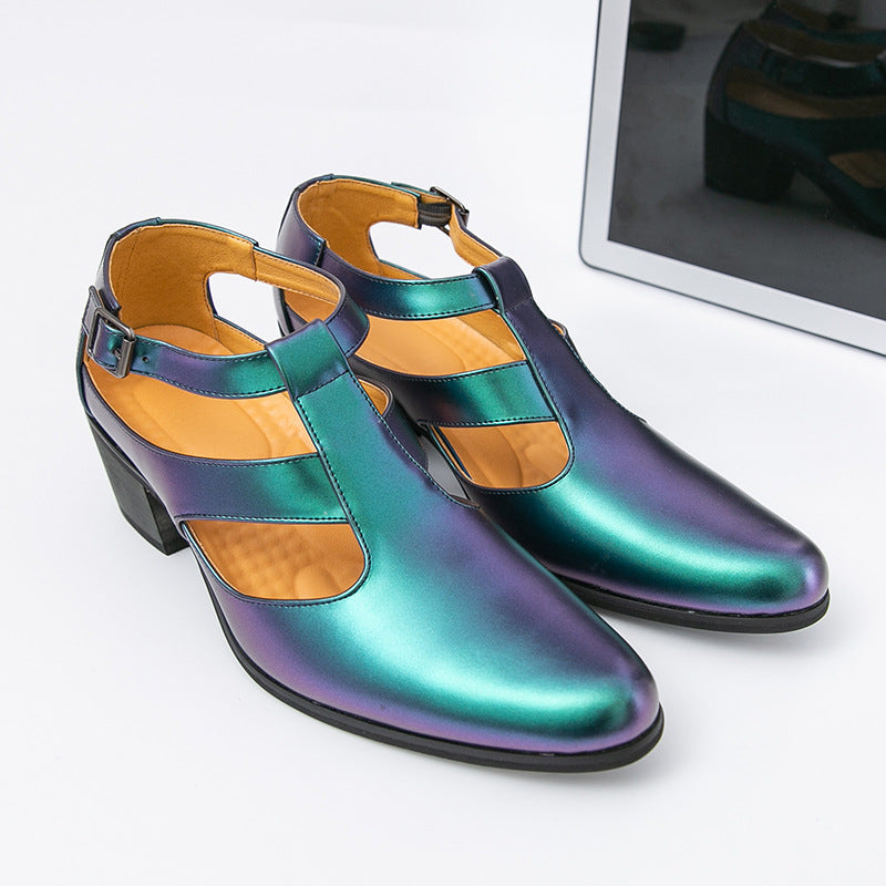 Damen Elegante Metallic Heels mit verstellbarem Riemen Drune