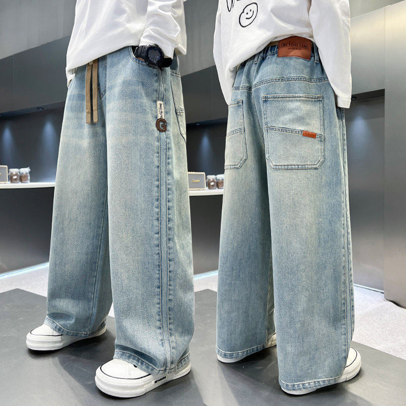 Herren weite Denim-Hose Drune