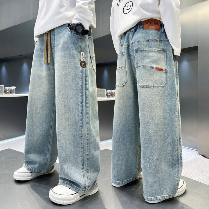 Herren weite Denim-Hose Drune