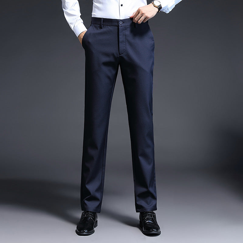 Herren Modern geschnittene Business‑Hose mit Bügelfalte, Stretch und Pflegeleichtem Mischgewebe Drune
