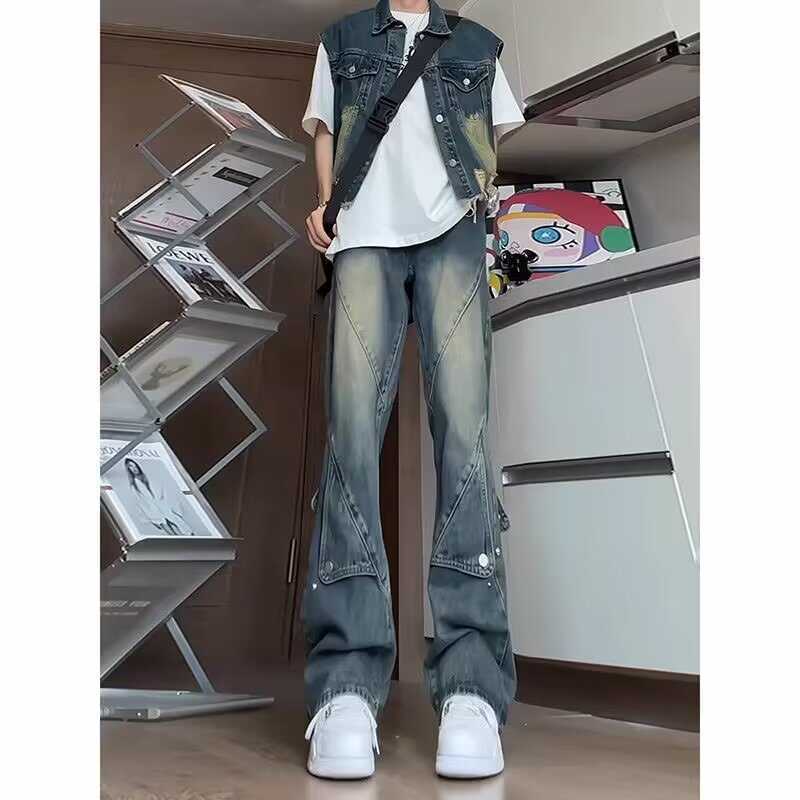 Herren Modischer Jeansanzug Drune