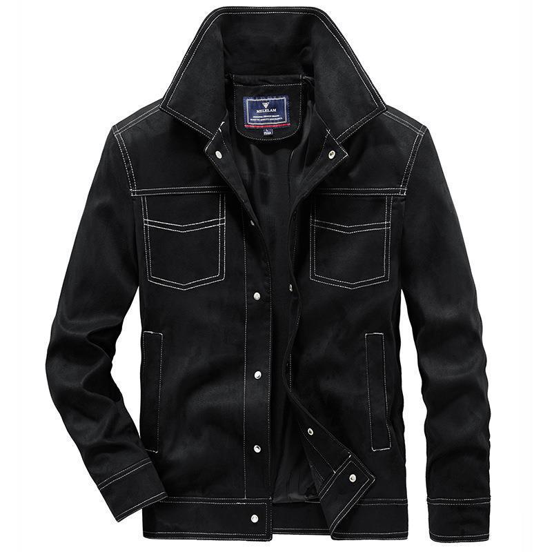 Herren Modische Wildlederjacke Drune