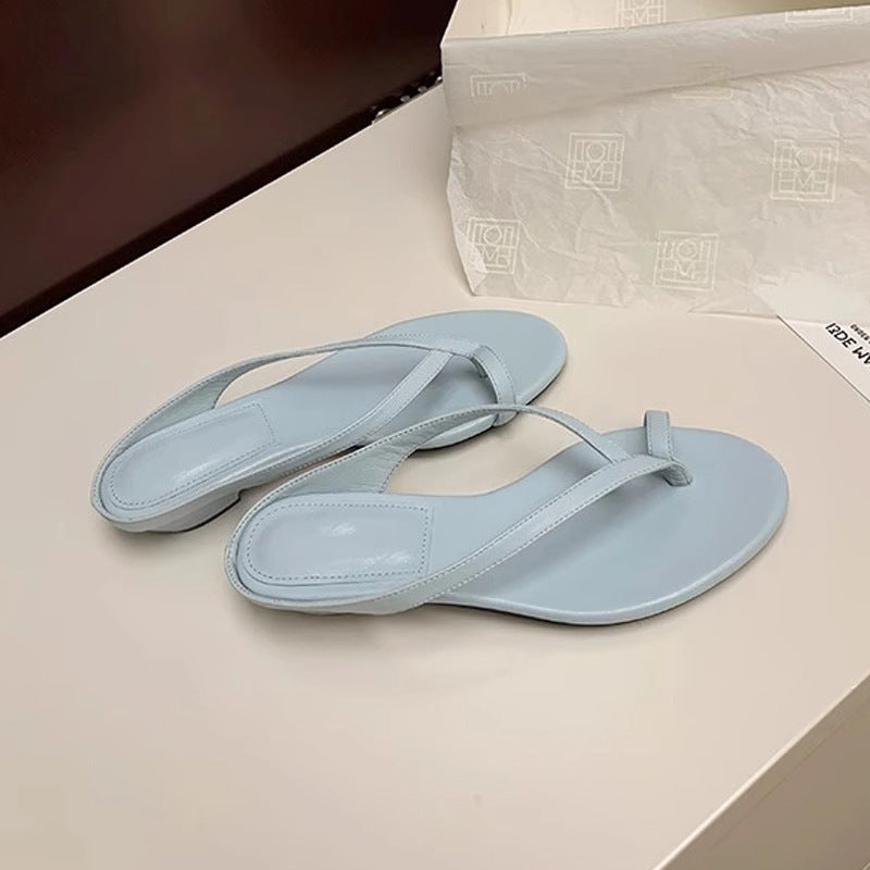 Damen Elegante Zehentrenner-Sandalen mit modischem Riemendesign Drune
