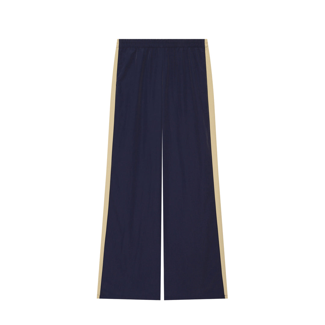 Damen Weite Trackpants mit elastischem Bund und kontrastfarbigen Seitenstreifen Drune