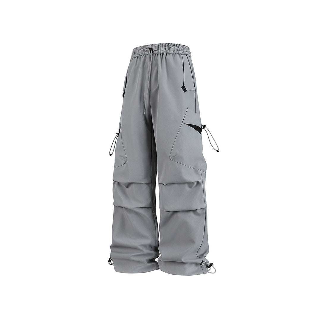 Herren Oversized Cargo‑Hose mit Tunnelzugbund, multifunktionalen Klapp‑ und Beintaschen sowie verstellbaren Kordelabschlüssen Drune