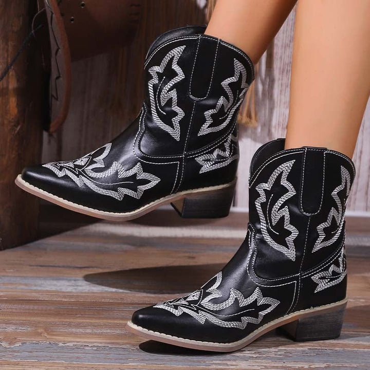 Drune | Vintage Bestickte Stiefel