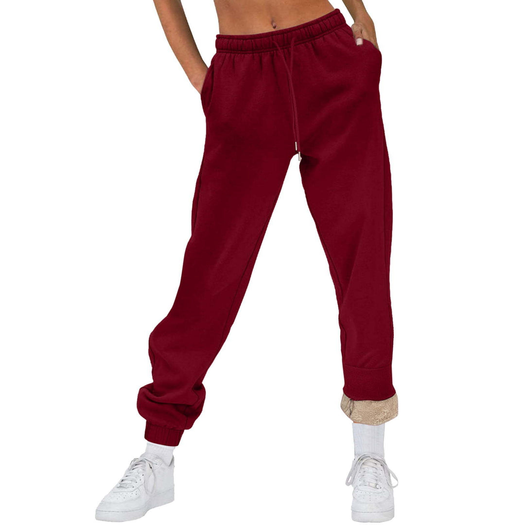 Damen Bequeme Freizeit-Hose mit Kordelzug und stilvollem Bündchen Drune