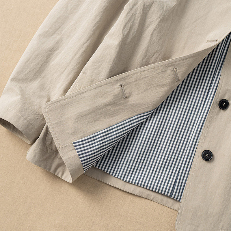 Damen Modische Übergangsjacke mit einzigartiger Knopfleiste Drune