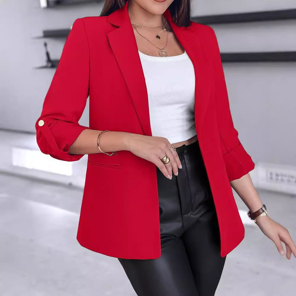 Damen Modischer Blazer mit lässiger Taillierung und schickem Revers Drune