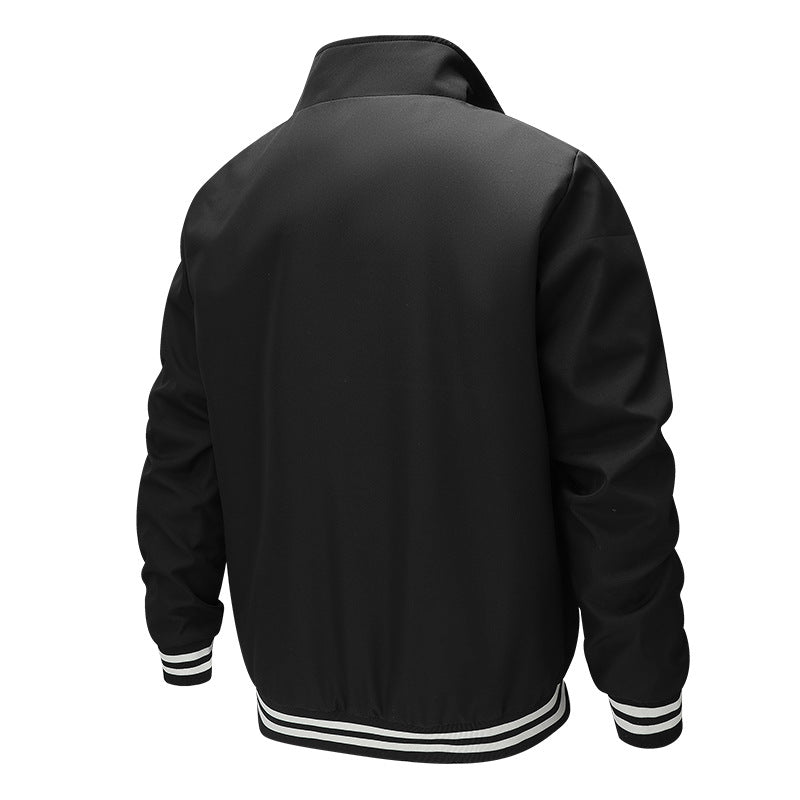 Herren Modische Bomberjacke mit Karomuster Drune