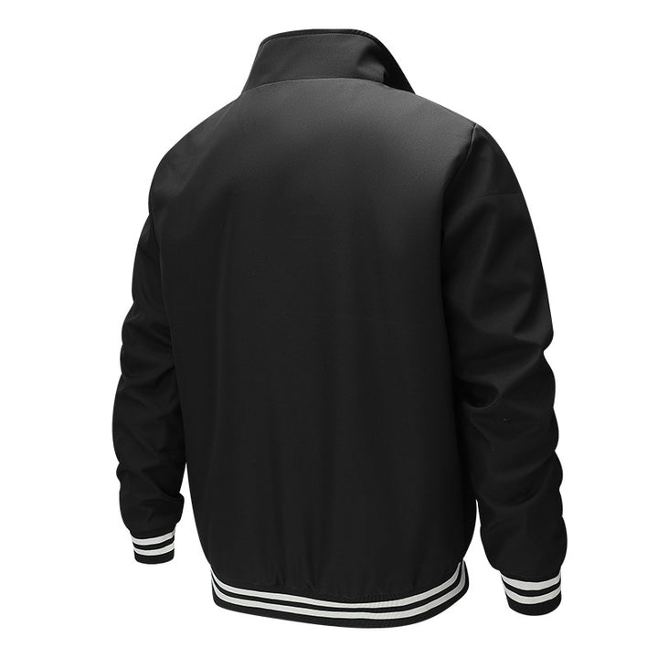 Herren Modische Bomberjacke mit Karomuster Drune