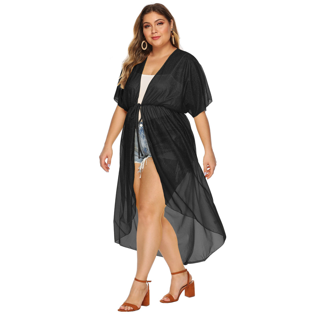 Damen eleganter transparenter Strandkimono Drune