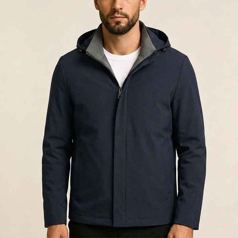 Herren Moderne Übergangsjacke mit hohem Kragen Drune