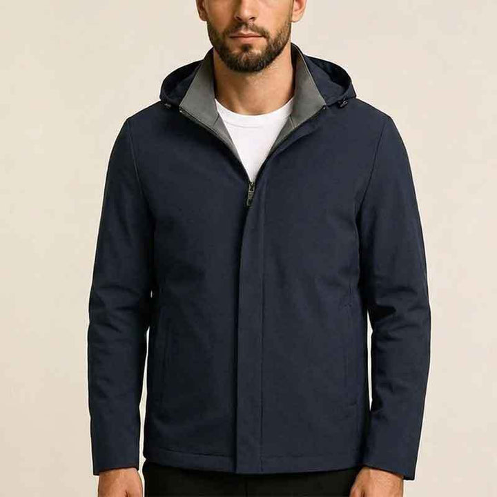 Herren Moderne Übergangsjacke mit hohem Kragen Drune