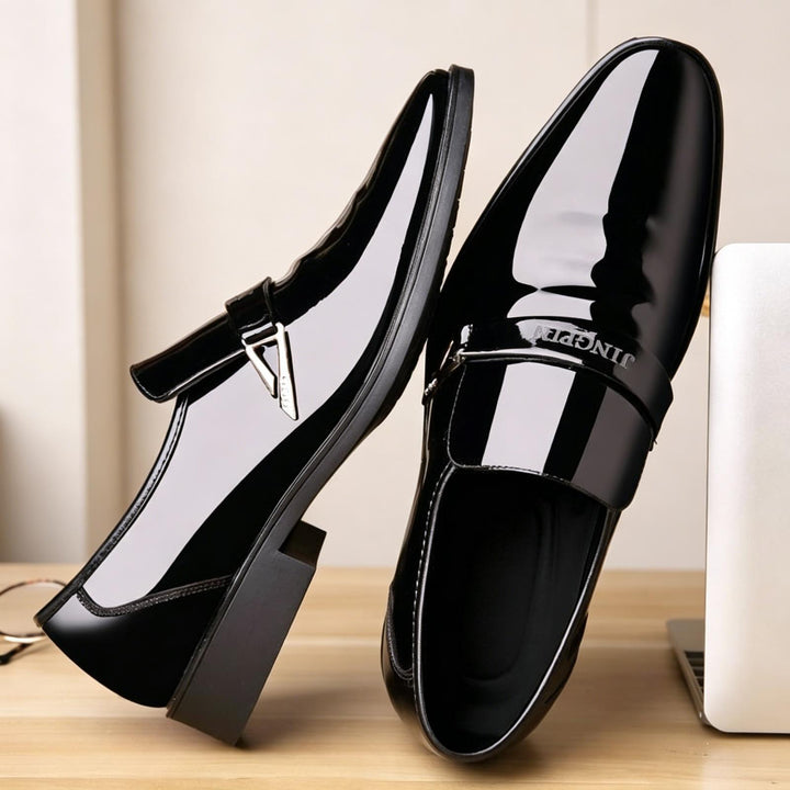 Herren Elegante Lacklederschuhe Drune