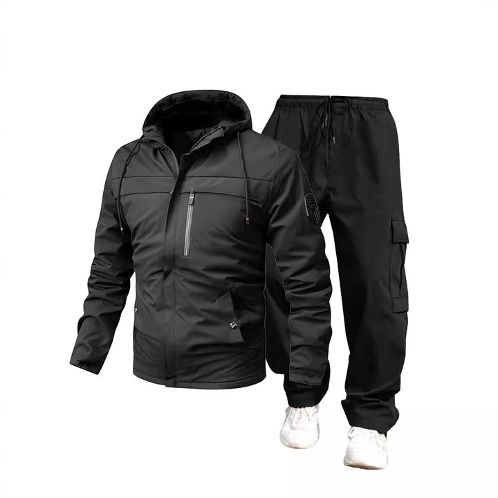 Herren Wetterfeste Outdoor-Jacke und Cargo-Hose Drune